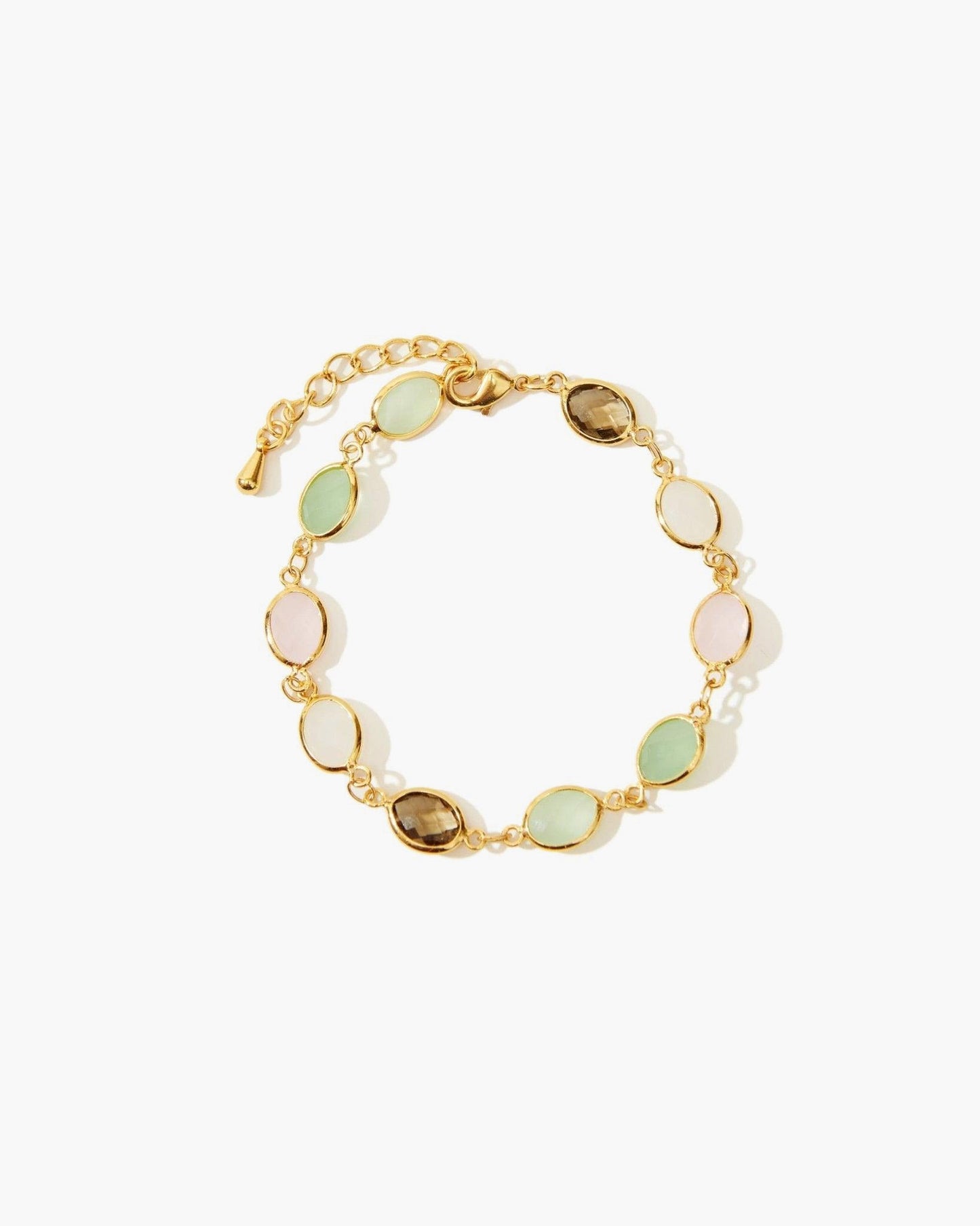 Whimsical Romance Stone Bracelet in Silver
